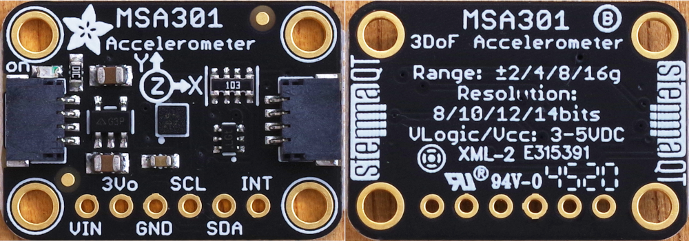 STEMMAで広がるArduinoの世界⑳Step1 3軸加速度センサMSA301