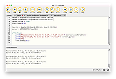 CircuitPython 10行プログラミング Step8 (2) 6軸IMU LSM6DS3TR-C