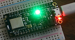 CircuitPython 10行プログラミング Step4 (2) Lチカ