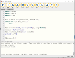 CircuitPython 10行プログラミング Step3 (7) 気圧センサLPS25HB