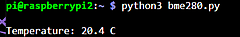 初めてのRaspberry Pi BLEプログラミング (4) BME280①温度