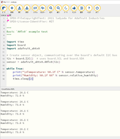 CircuitPython 10行プログラミング Step8 (8) BLE streamで温湿度のペリフェラル