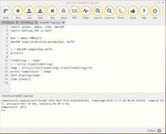 Raspberry Pi 4 + Python3入門 <STEP1> (4) 7セグメントLED 74HC595 その4 BME280をネイティブにアクセス①