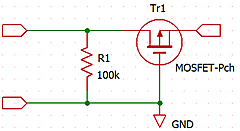 逆接続保護回路 ② PチャネルMOSFET