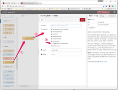 複数のセンサを搭載したsensorTAGを使おう　(2) node-REDプログラムの作成