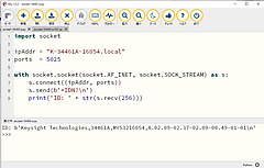 IoTで使うPython入門 Step4-Python3ソケット①DMM 34461A測定器のIDを取得